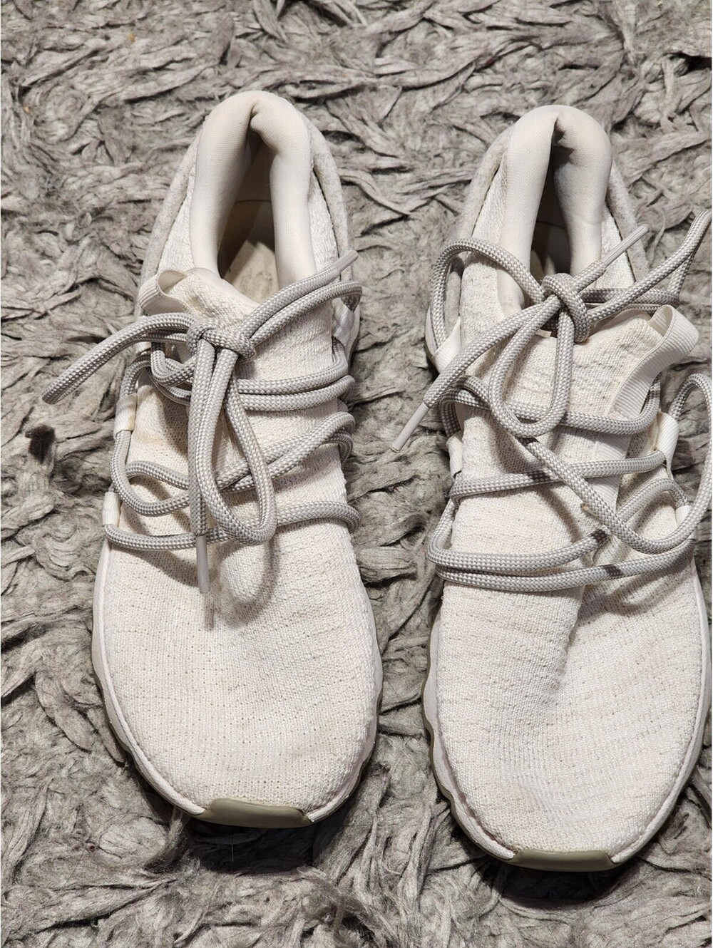 Sorel Sorel Kinetic Lace Sneakers US 7.5 White Gray Mesh Felt Low Shoes